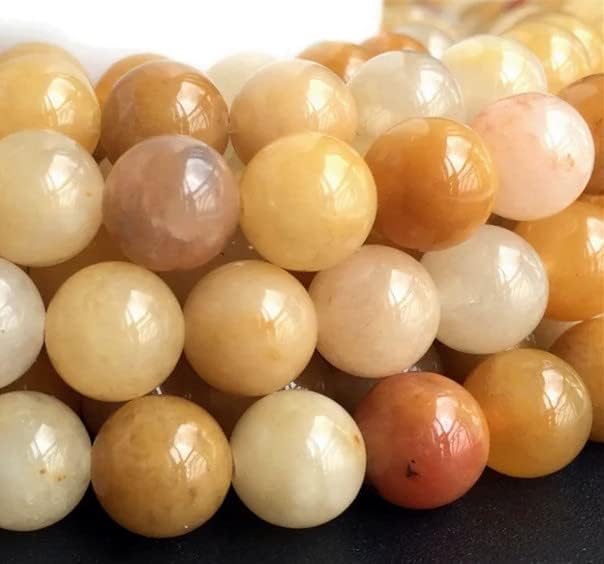 Zenkeeper 116 Pcs Yellow Jade Beads - Image 3