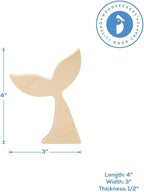 Chunky Mermaid Tail 4-inch, 1/2 inch Thick, & Summer Tiered Tray Decor Set - Image 6