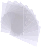NUOBESTY Transparent Plastic Sheets 10 Pieces Clear Pet Film Sheets by NUOBESTY