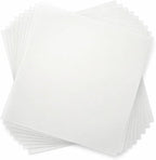 Blank Mylar Stencil Sheets, 10 Pack 12 x 12 Inch, 7 Mil Milky Translucent PET by Unknown