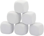 White EVA Foam Dices for Kids Graffiti, Building Blocks, Creative Painting by EducationalProductsSupplier