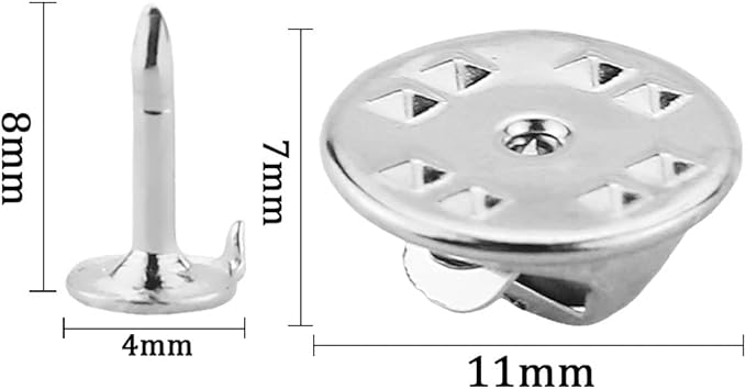 JANYUN 120 Pairs Butterfly Clutch Tie Tacks Silver Locking Pin Back | Metal - Image 2