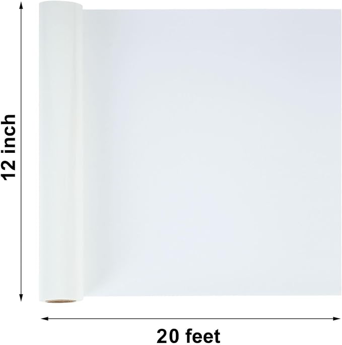 FUNKAKA Heat Transfer Vinyl Reflective White HTV Roll - Image 2