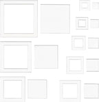 BENECREAT 16 Sizes Square Quilting Template, Acrylic Intricate Sewing Machine by BENECREAT