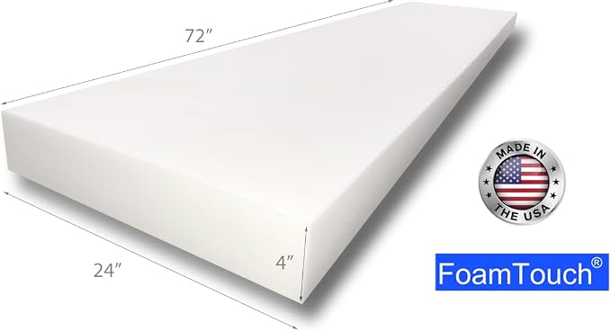 FoamTouch Upholstery Foam Cushion High Density, Made In USA - Image 2