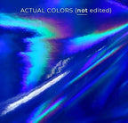 VViViD Deco65 Holographic Blue Chrome Permanent Adhesive Craft Vinyl Roll - Image 7