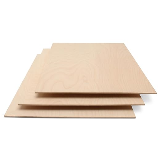 3 mm Baltic Birch Plywood 1/8 x 12 x 16 Inch, Box of 50 B/BB Grade Craft Wood by Woodpeckers