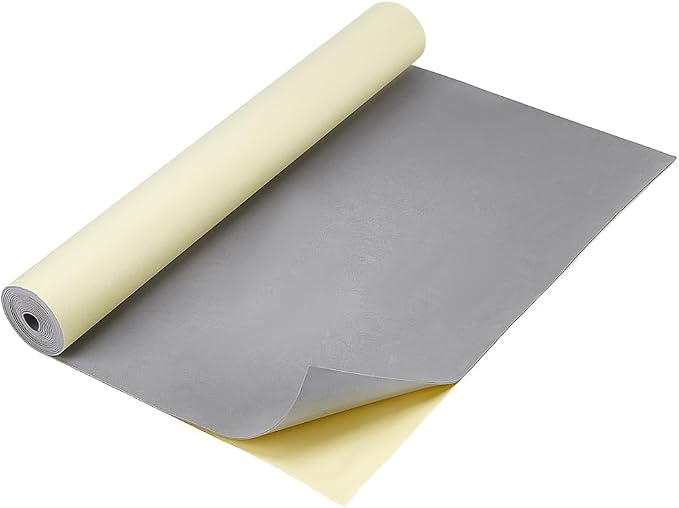 BENECREAT 78.7x15.7 Inch Light Grey Self-Adhesive EVA Foam Roll, 1mm Thick by BENECREAT