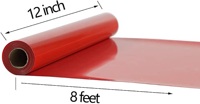 TUMIYA Red Heat Transfer Vinyl HTV Rolls, Glossy Adhesive HTV Vinyl - Image 2