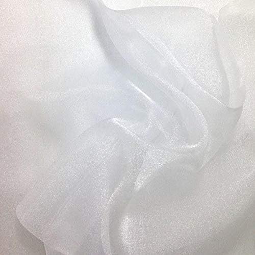 Valentina Textile Inc, Sparkle Crystal Sheer Organza Fabric Shiny by VALENTINATEXTILEINC