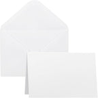 50 Pack Blank Cards and Envelopes 4x6, Folded Cardstock by Sylroal