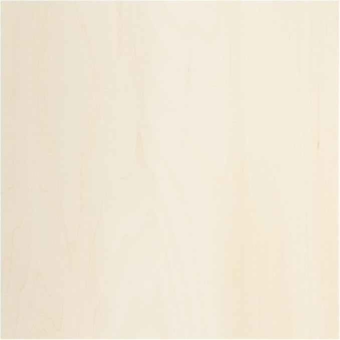 MECCANIXITY Basswood Sheet 11.8 x 11.8 x 0.2 Inch Unfinished Wood Boards Plywood by MECCANIXITY
