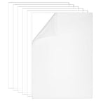 BENECREAT 6 Sheets PETG Clear Plastic Sheet, 12x8 Inch Waterproof PVC Clear by BENECREAT