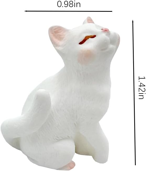 Dollhouse Cats w/ 1/12 Scale Accessories Mini Furniture Model Wooden Miniature - Image 6