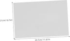 PRETYZOOM 10pcs Milky Translucent Pet Plastic Craft Sheets Blank Stencil - Image 2