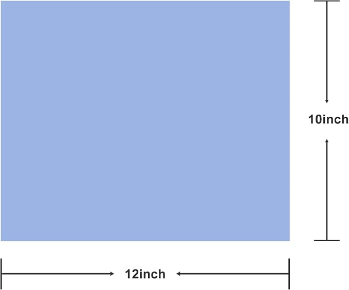 3D Puff Vinyl Heat Transfer 3 Sheets 12"x10"-Sky Blue | 3D Puff HTV 12"x10" - Image 2