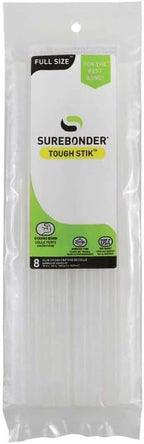 Surebonder Acrylic High-Strength Full Size 10" Tough Hot Glue Sticks by Surebonder