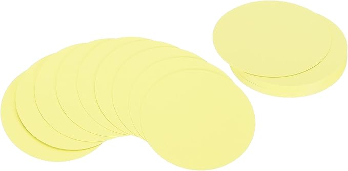 PATIKIL 5inch Circle Card Stock, Light Yellow by PATIKIL