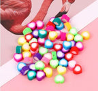 100pcs Colorful Heart Polymer Clay Spacer Beads - Image 7