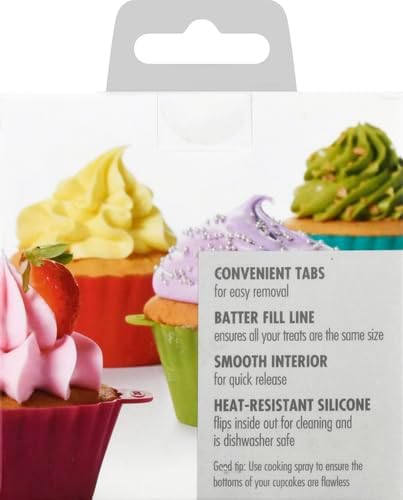 OXO Good Grips Silicone Baking Cups, Dishwasher Safe, Food Grade, Cupcake Cups - Image 3