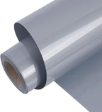 FUNKAKA Silver HTV Heat Transfer Vinyl Rolls, Adhesive HTV Vinyl by FUNKAKA