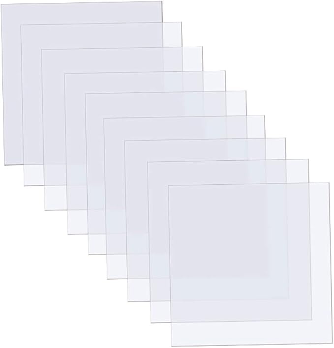 15 Pack 4 mil Blank Mylar Stencil Sheets | 12 x 12 Inch Clear Blank Plastic by ArtCute
