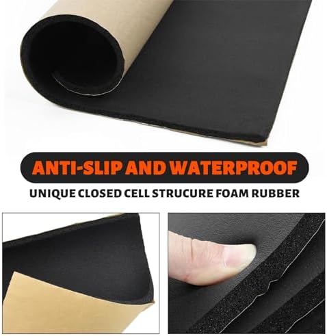 3/4''T x 12''W x 59''L Neoprene Sponge Foam Rubber Sheet Roll - Image 4