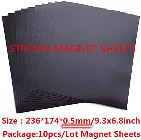 10 Pack 9.3x6.85inch Large Size Magnet Sheets - Image 2