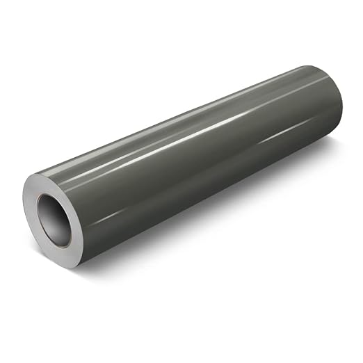 VViViD DECO65 Dark Grey Gloss Permanent Adhesive Craft Vinyl by VVIVIDVINYL