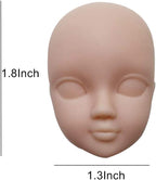 DoubleWood 10pcs 1/6 Doll Head Soft Plastic Doll Repainting Practice Makeup - Image 2