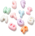 DanLingJewelry 200Pcs Mixed Styles Letter Cabochon Opaque Resin Alphabet by DanLingJewelry