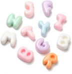 DanLingJewelry 200Pcs Mixed Styles Letter Cabochon Opaque Resin Alphabet by DanLingJewelry