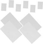 PRETYZOOM 10pcs Milky Translucent Pet Plastic Craft Sheets Blank Stencil by PRETYZOOM