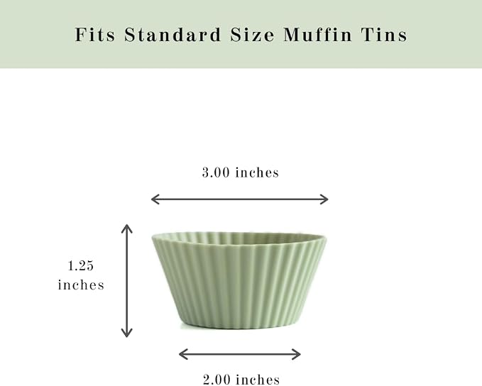 The Silicone Kitchen Reusable Silicone Baking Cup Silicone Muffin Liners - Image 3