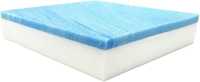 FoamRush 11" x 36" x 36" Gel Memory Foam Upholstery Square Cushion Medium Firm by FoamRush