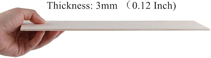 12 Pack 1/8 Balsa Wood Sheets 4 x 6 Inch Natural Plywood Unfinished Wood Board - Image 5