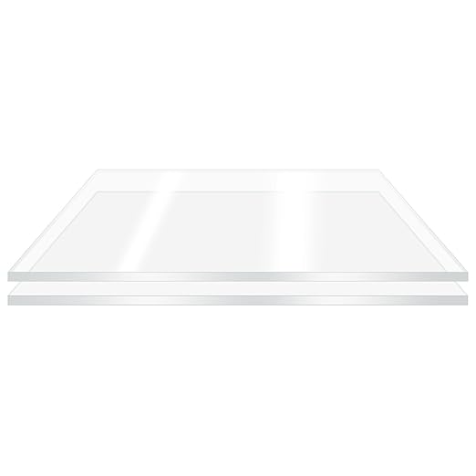 2 Pieces 11 x 24” Clear Acrylic Sheet Plexiglass - Image 2