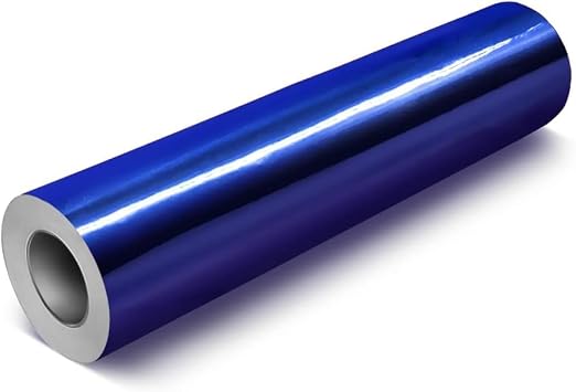VViViD Chrome Blue Gloss DECO65 Permanent Adhesive Craft Vinyl by VVIVIDVINYL