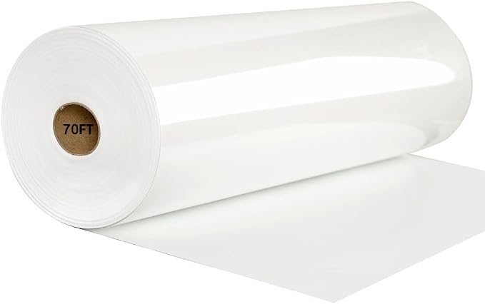 FUNKAKA White HTV Heat Transfer Vinyl Rolls, Adhesive Vinyl by FUNKAKA