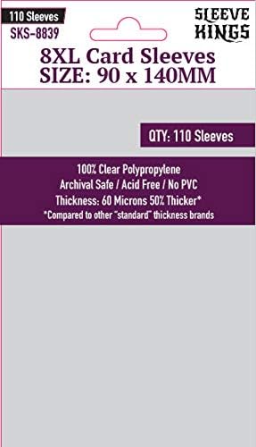 Sleeve Kings 8XL Sleeves 90 X 140 mm - Image 2