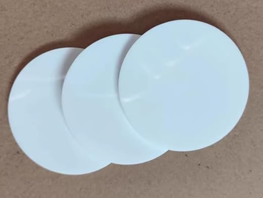 Set of 20 White Acrylic Discs, 1/8" Thick Round Transparent Circle Blanks - Image 8