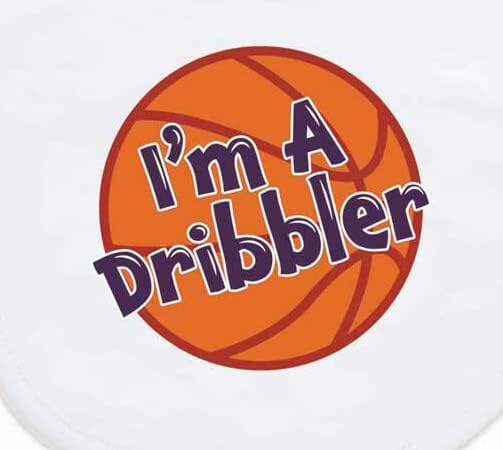 ChalkTalkSPORTS Basketball Baby & Infant Bibs | Soft Microfiber Basketball Baby Bibs