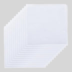 White Bandana for Tie Dye Party Supplies, Solid Color Cotton Large Headband - Image 8