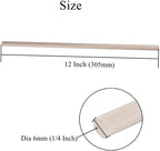 30 Pack Round Wood Dowel Rods 1/4x1/4x12 Inch Balsa Wood Sticks φ1/4 Inch - Image 3