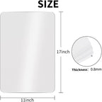 15 Pack Plastic Cutting Mats, Frosted Clear Flexible Kitchen Cutting Board - Image 2