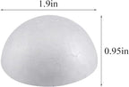 Crafjie 32PCS 2 Inchs Half Round Foam Balls White Hemispherical Polystyrene - Image 3