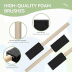 20 Pcs Foam Paint Brushes, Foam Brushes - Image 3