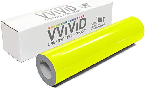 VViViD DECO65 Neon Fluorescent Permanent Adhesive Craft Vinyl Roll by VVIVIDVINYL