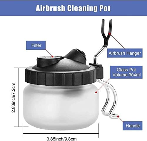 EBEST 4 SET Airbrush Cleaning Kit Repair Tools Needle Nozzle Brush Glass - Image 2