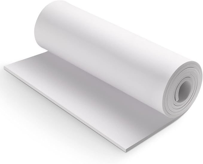 White Eva Foam Cosplay Sheet, Premium eva Foam 4mm Thick, High Density 86kg/m3 by MEARCOOH